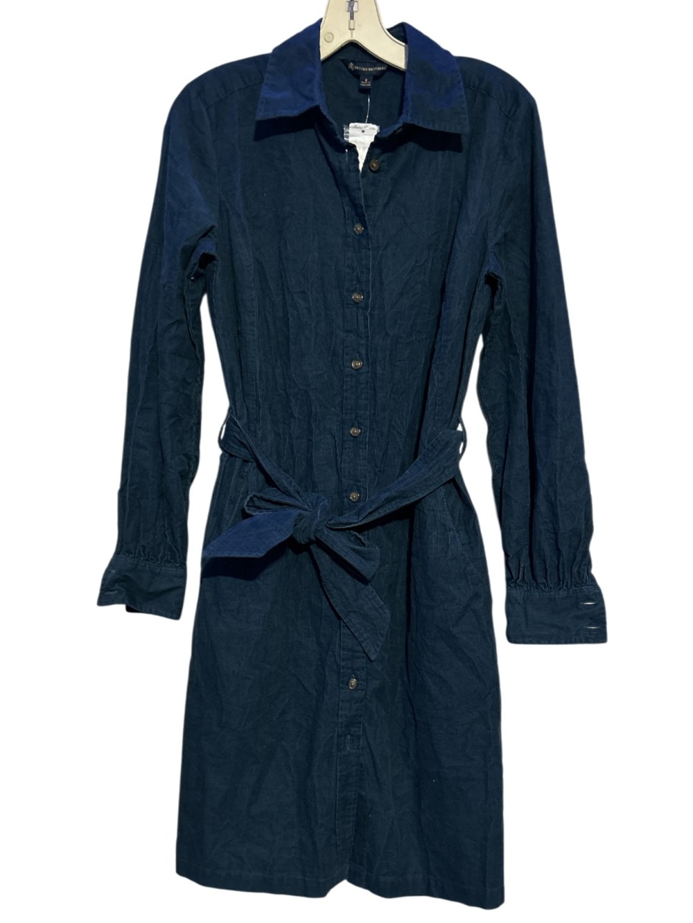 Brooks Brothers Corduroy Tie-Waist Shirt Dress – Teal – Size 2 – NWT